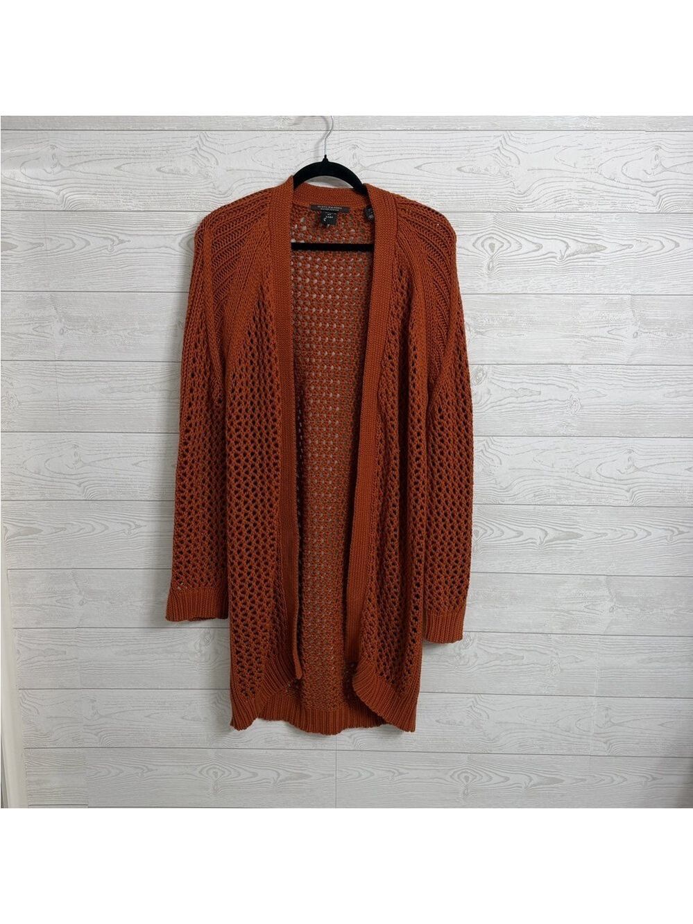 Scotch & Soda Women’s Rust Cable Knit Chunky Cardigan Sweater. Size 3 (XL)